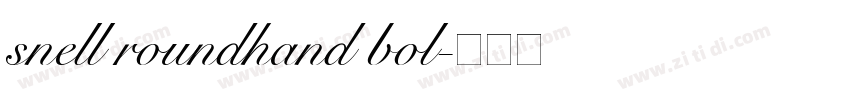 snell roundhand bol字体转换